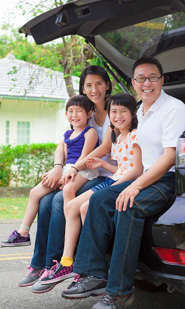 Family In Car