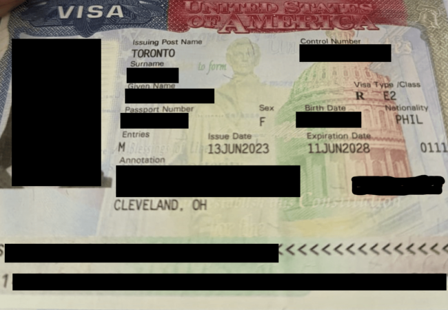 phê duyệt thị thực e-2 Philippines