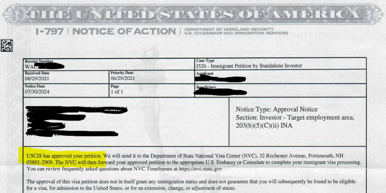 Cronograma de aprovação da i526