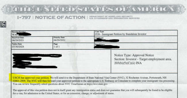 calendario de aprobación del i526